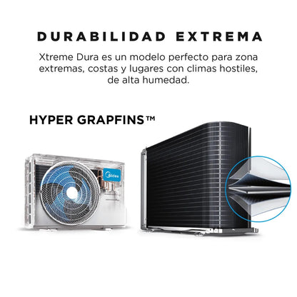 Aire Acondicionado Split Midea Inverter 24000 Btu Xtreme Dura