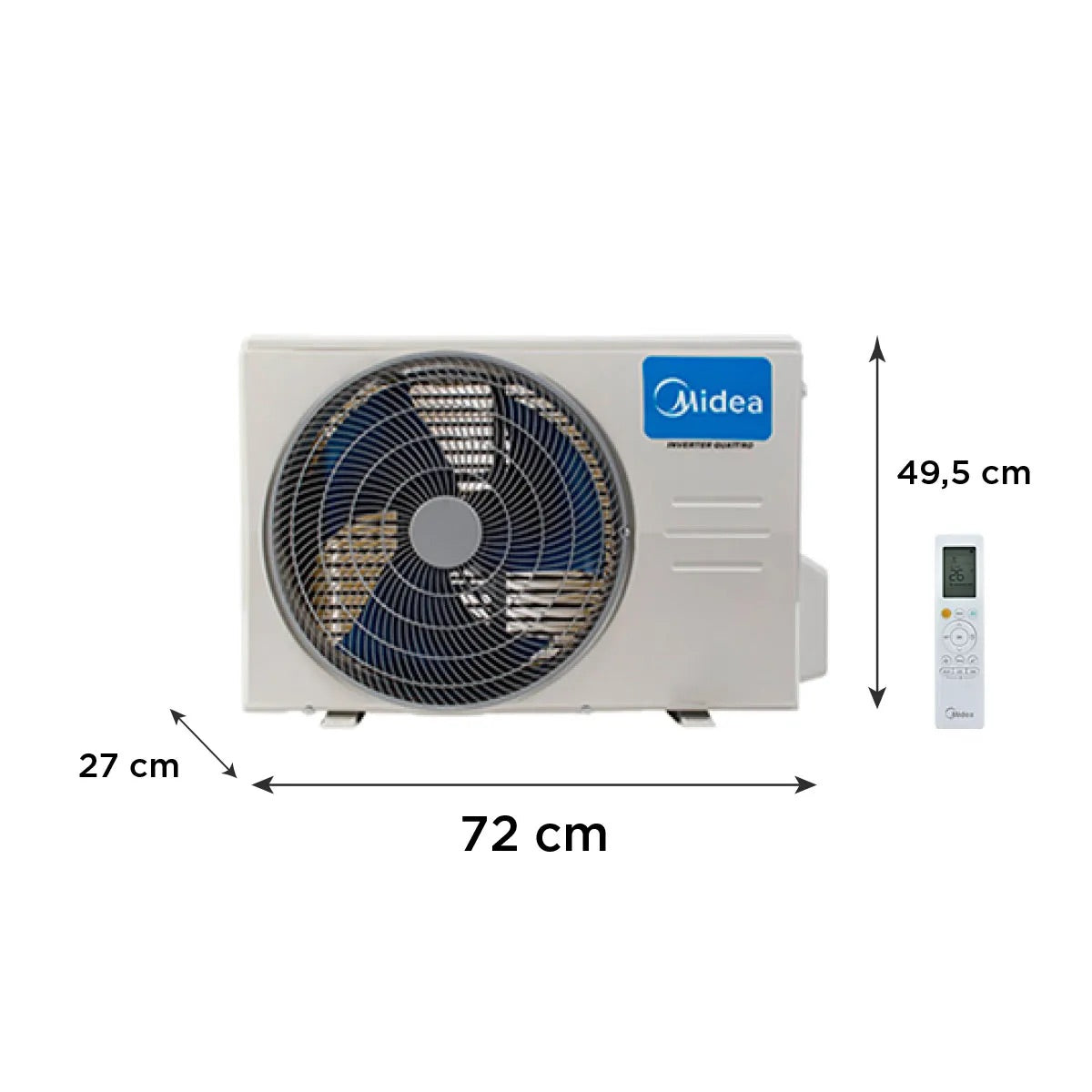 Aire Acondicionado Split Midea Inverter 24000 Btu Xtreme Dura