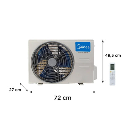 Aire Acondicionado Split Midea Inverter 24000 Btu Xtreme Dura
